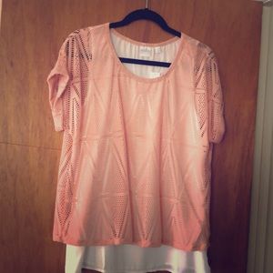Women’s short sleeve layered top